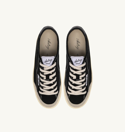 AUTRY Woman WINDSCAPE LOW SNEAKERS IN BLACK CANVAS