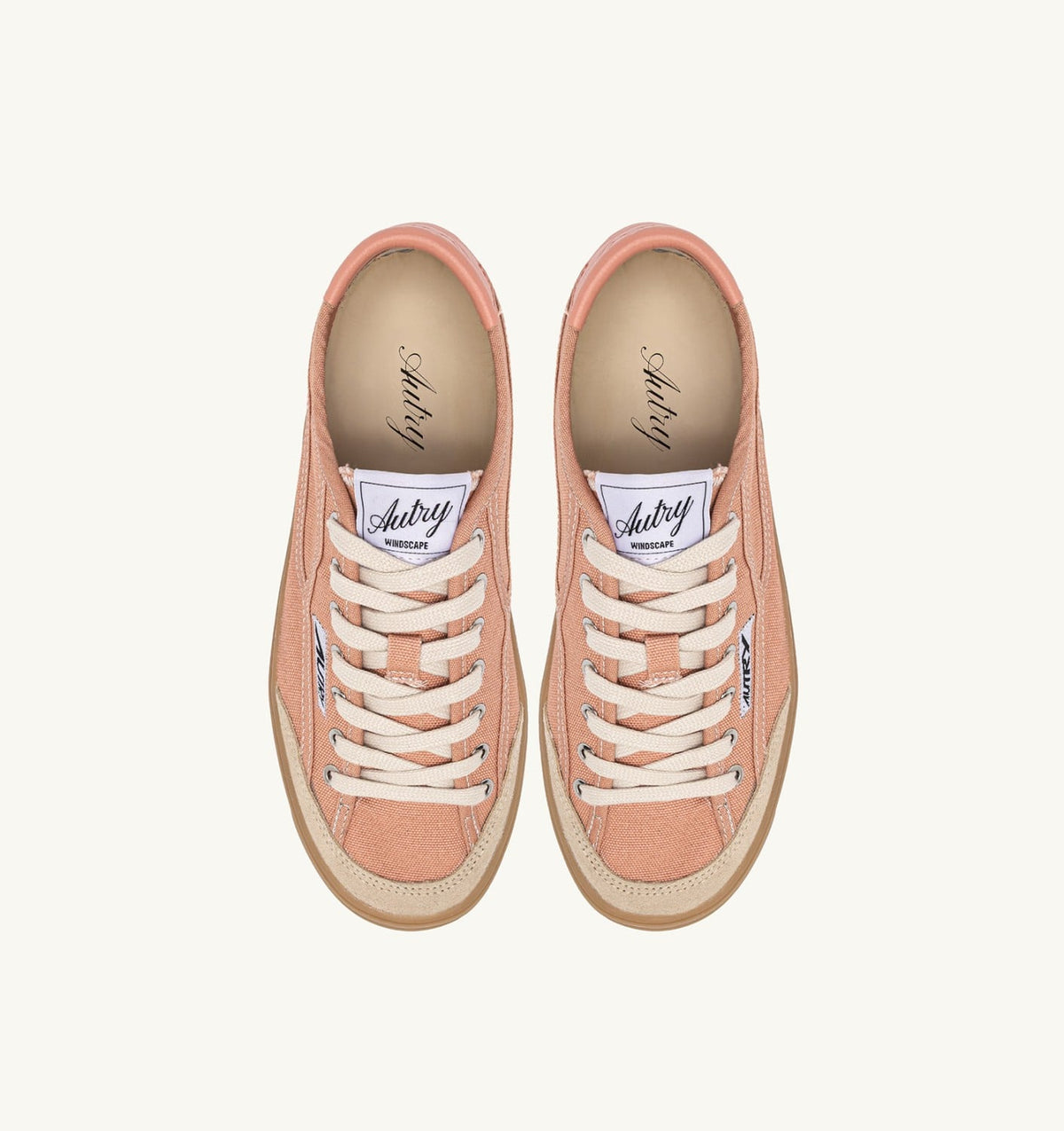 AUTRY Woman WINDSCAPE LOW SNEAKERS IN CLAY CANVAS