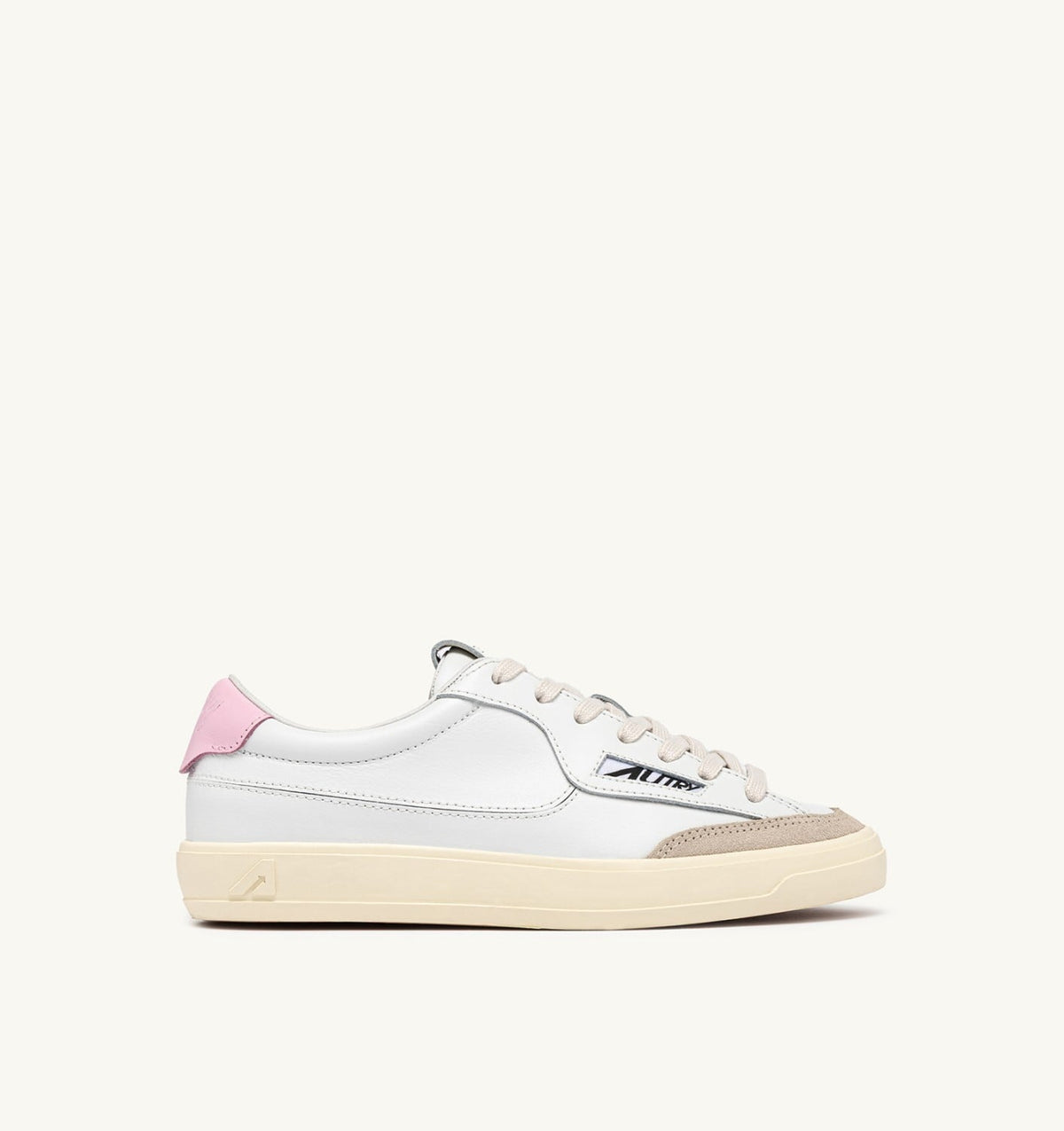 AUTRY Woman WINDSCAPE LOW SNEAKERS IN WHITE AND FAIRY TALE LEATHER