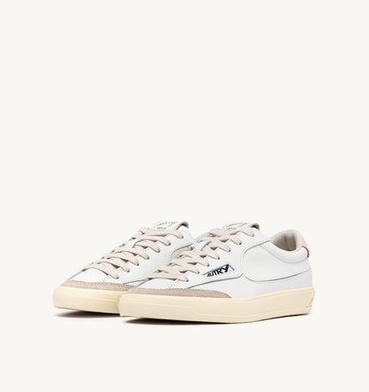 AUTRY Woman WINDSCAPE LOW SNEAKERS IN WHITE AND FAIRY TALE LEATHER