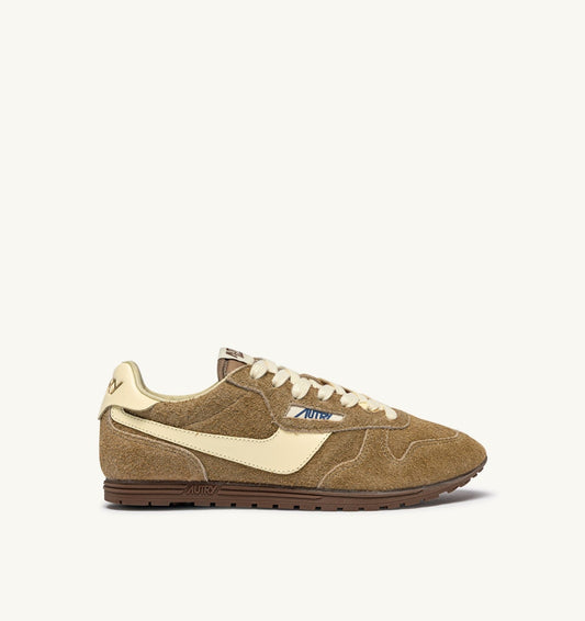 AUTRY Woman WINDSPIN SNEAKERS IN COURO AND RUTABAGA SUEDE AND LEATHER