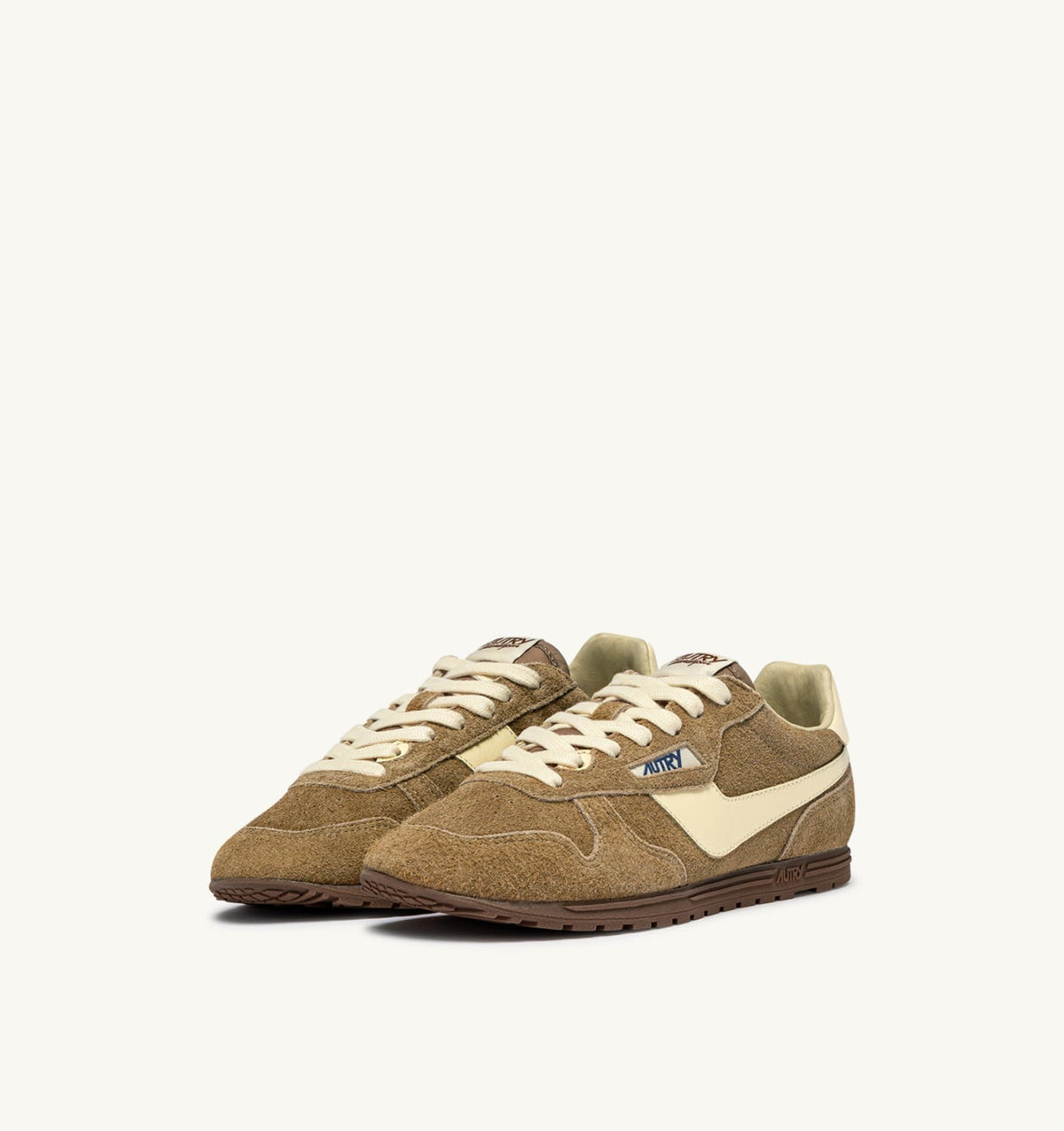 AUTRY Woman WINDSPIN SNEAKERS IN COURO AND RUTABAGA SUEDE AND LEATHER
