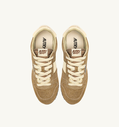 AUTRY Woman WINDSPIN SNEAKERS IN COURO AND RUTABAGA SUEDE AND LEATHER