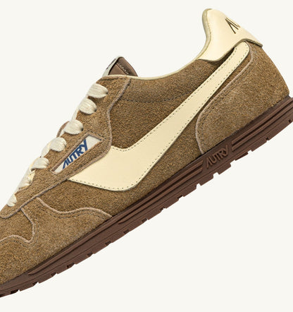 AUTRY Woman WINDSPIN SNEAKERS IN COURO AND RUTABAGA SUEDE AND LEATHER