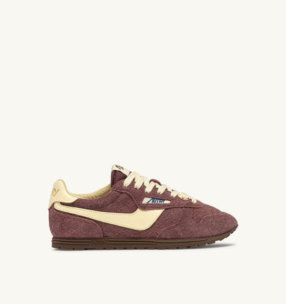 AUTRY Woman WINDSPIN SNEAKERS IN CHIANTI AND RUTABAGA SUEDE AND LEATHER
