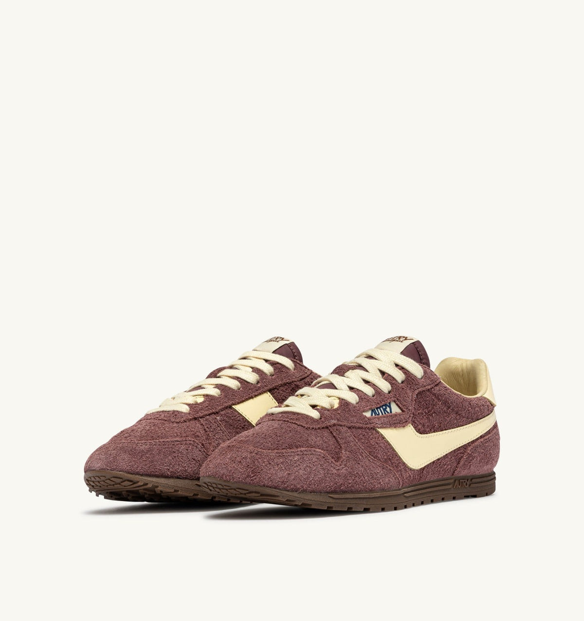 AUTRY Woman WINDSPIN SNEAKERS IN CHIANTI AND RUTABAGA SUEDE AND LEATHER