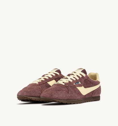 AUTRY Woman WINDSPIN SNEAKERS IN CHIANTI AND RUTABAGA SUEDE AND LEATHER