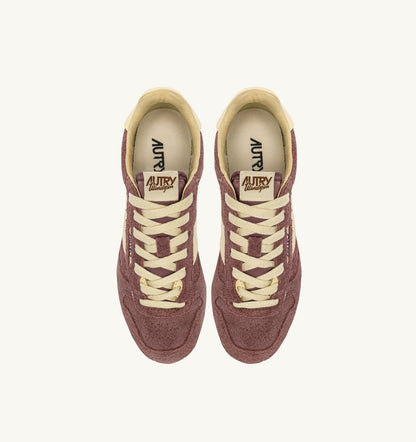 AUTRY Woman WINDSPIN SNEAKERS IN CHIANTI AND RUTABAGA SUEDE AND LEATHER