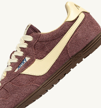AUTRY Woman WINDSPIN SNEAKERS IN CHIANTI AND RUTABAGA SUEDE AND LEATHER