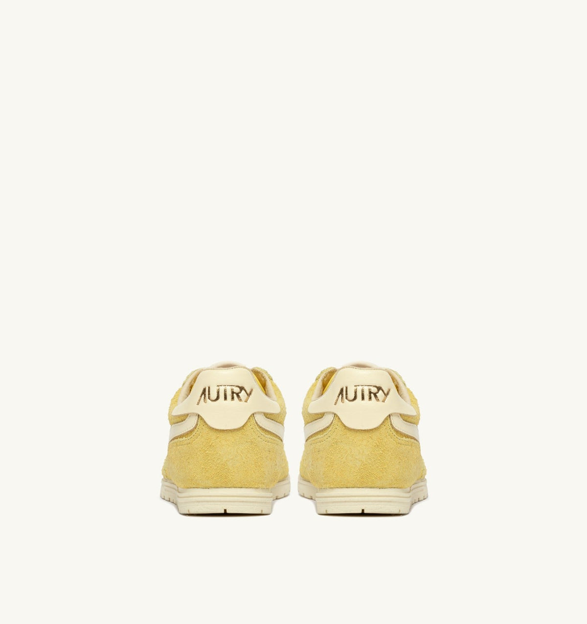 AUTRY Woman WINDSPIN SNEAKERS IN MIMOSA AND RUTABAGA SUEDE AND LEATHER