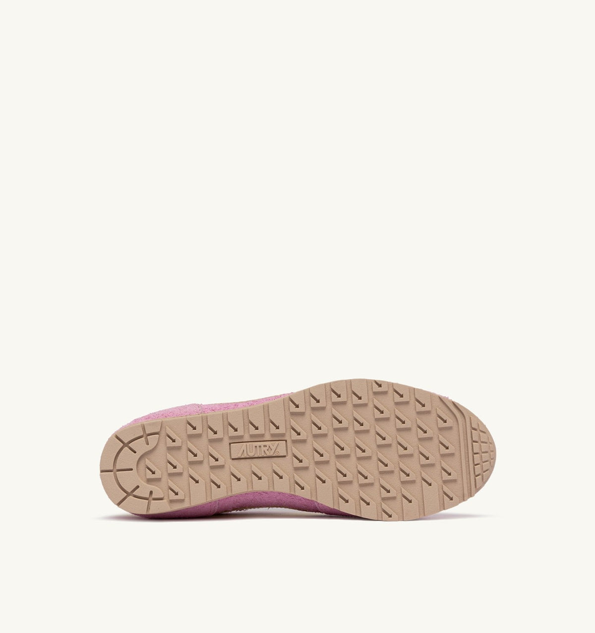 AUTRY Woman WINDSPIN SNEAKERS IN ROSE POMPADUR AND RUTABAGA SUEDE AND LEATHER