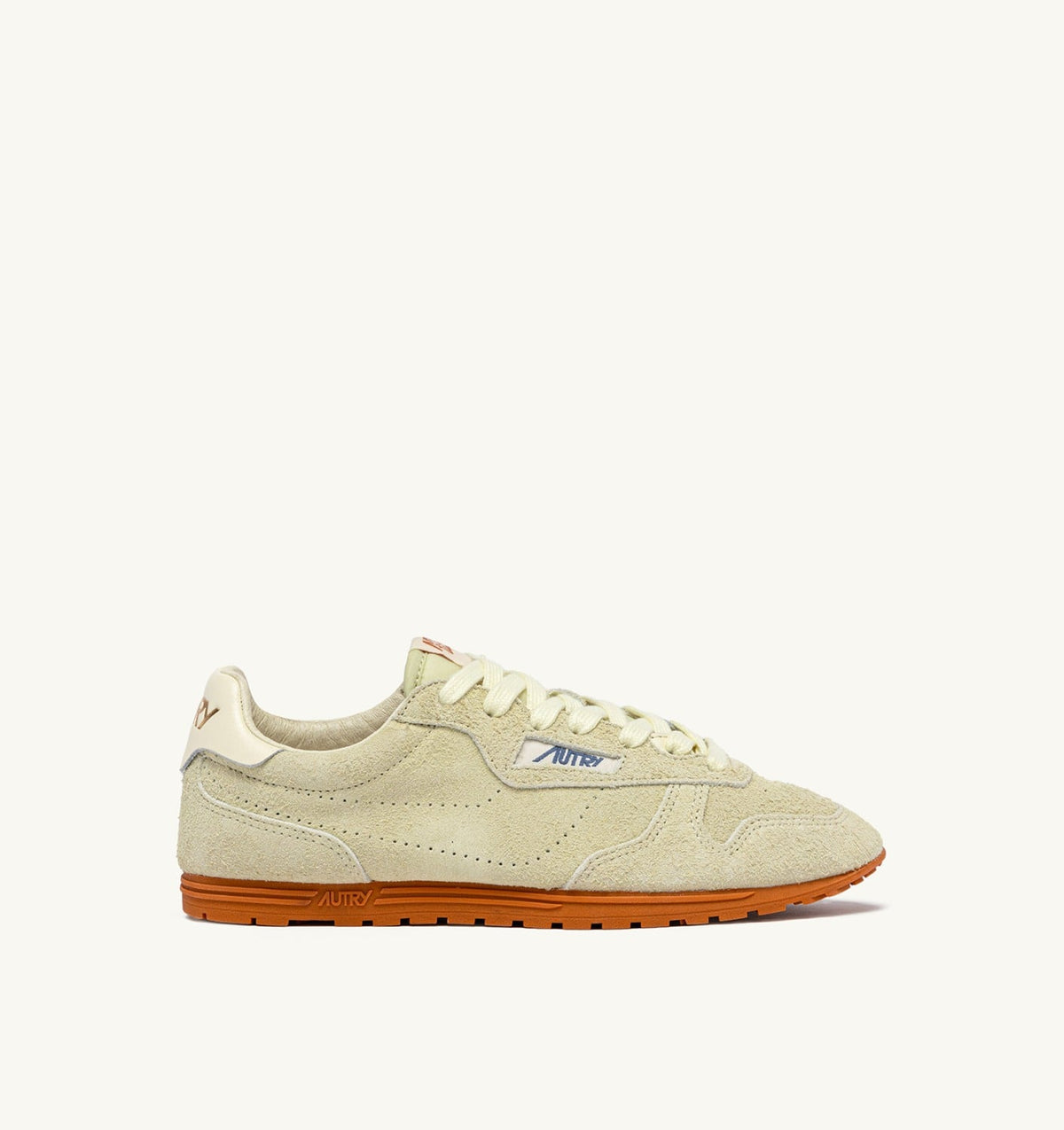 AUTRY Woman SNEAKERS WINDSPIN IN BUTTER WHITE SUEDE
