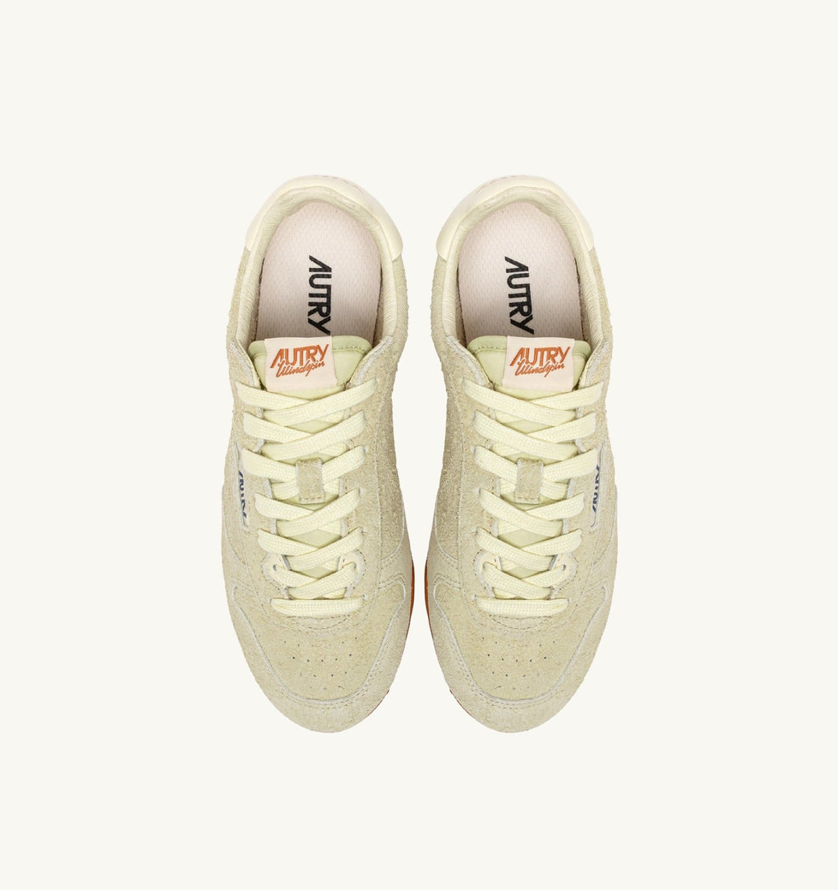 AUTRY Woman SNEAKERS WINDSPIN IN BUTTER WHITE SUEDE