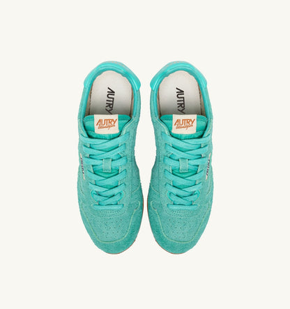 AUTRY Woman SNEAKERS WINDSPIN IN TURQUOISE SUEDE
