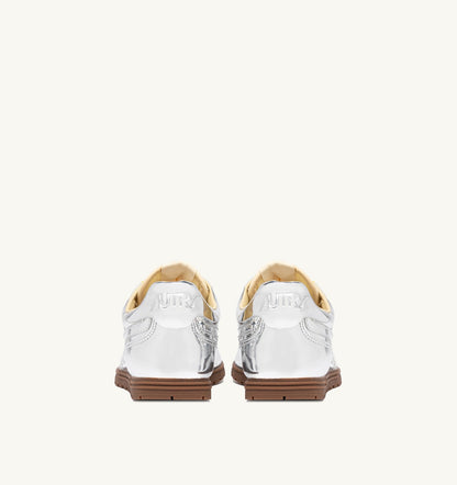 AUTRY Woman WINDSPIN SILVER MIRRORED SNEAKERS