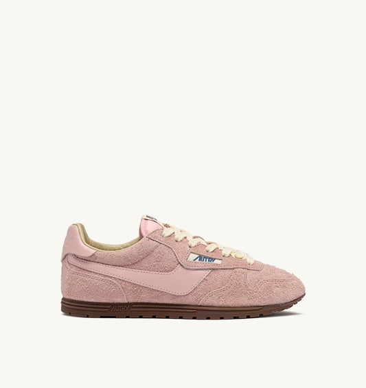 AUTRY Woman WINDSPIN SNEAKERS IN ROSEMARY SUEDE AND LEATHER