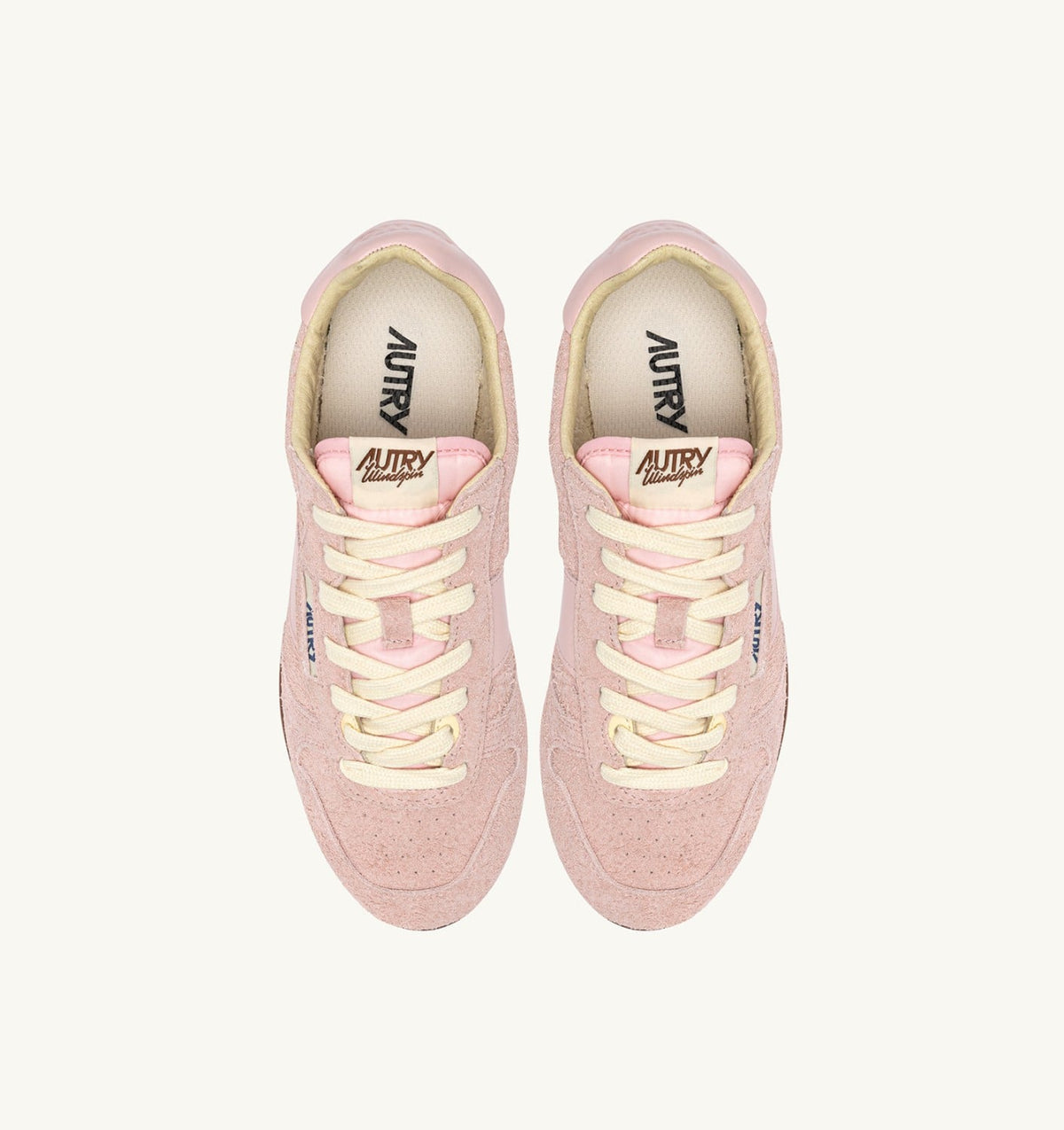 AUTRY Woman WINDSPIN SNEAKERS IN ROSEMARY SUEDE AND LEATHER