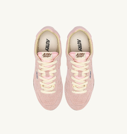 AUTRY Woman WINDSPIN SNEAKERS IN ROSEMARY SUEDE AND LEATHER