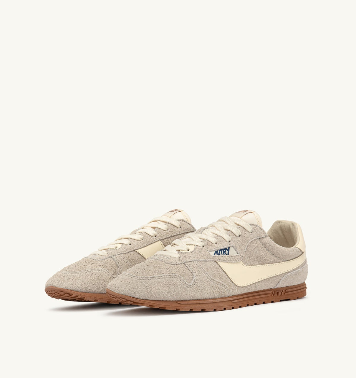 AUTRY Woman SNEAKERS WINDSPIN IN SUEDE AND LEATHER COLOR WIFE AND RUTABAGA