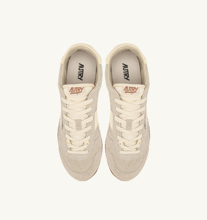 AUTRY Woman SNEAKERS WINDSPIN IN SUEDE AND LEATHER COLOR WIFE AND RUTABAGA