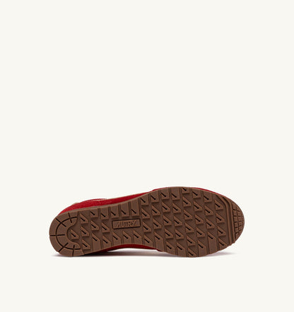 AUTRY Woman SNEAKERS WINDSPIN IN SUEDE AND LEATHER COLOR RUBY AND RUTABAGA