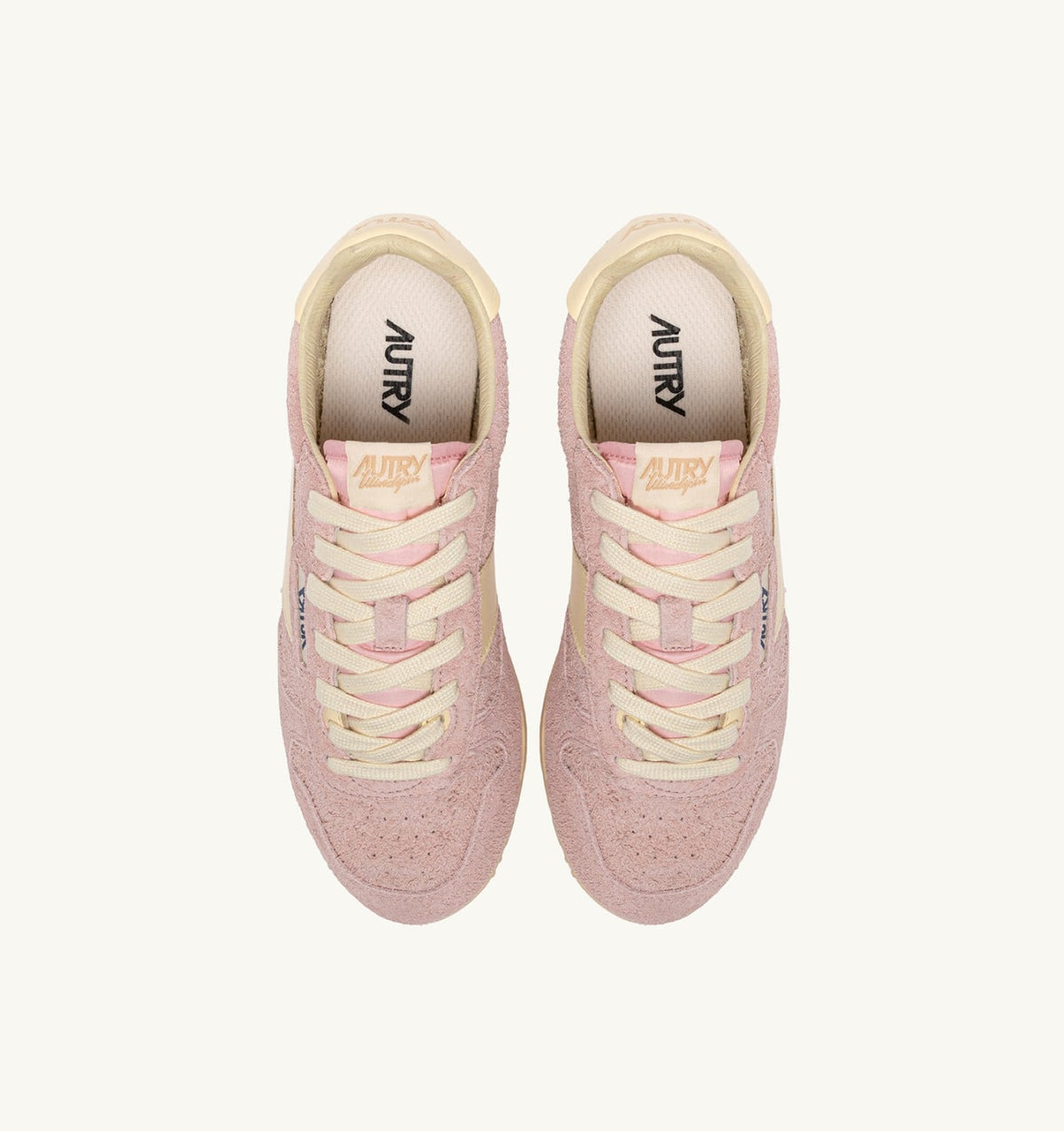 AUTRY Woman SNEAKERS WINDSPIN IN SUEDE AND LEATHER COLOR ROSEMARY AND RUTABAGA