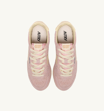 AUTRY Woman SNEAKERS WINDSPIN IN SUEDE AND LEATHER COLOR ROSEMARY AND RUTABAGA