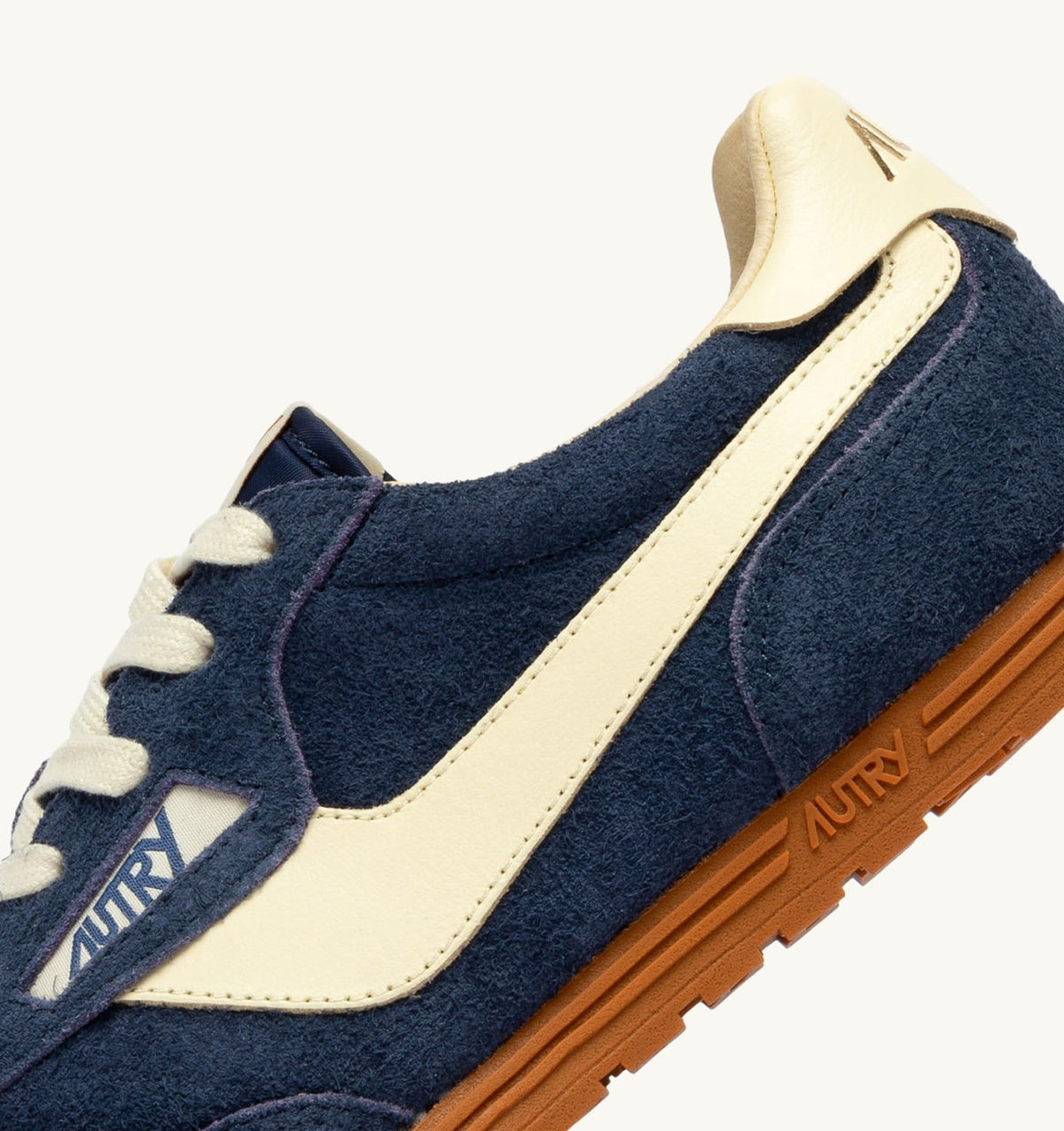 AUTRY Woman WINDSPIN SNEAKERS IN BLUETTE AND RUTABAGA SUEDE AND LEATHER