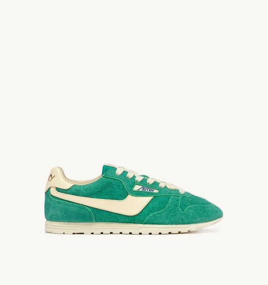 AUTRY Woman WINDSPIN SNEAKERS IN EXCURSION AND RUTABAGA SUEDE AND LEATHER