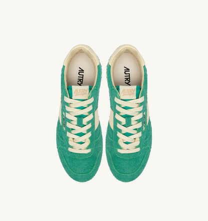 AUTRY Woman WINDSPIN SNEAKERS IN EXCURSION AND RUTABAGA SUEDE AND LEATHER