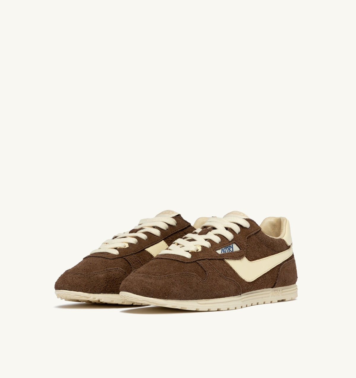 AUTRY Woman WINDSPIN SNEAKERS IN TUNDRA AND RUTABAGA SUEDE AND LEATHER