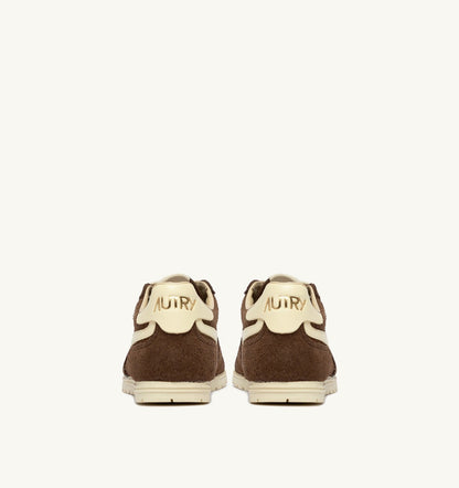 AUTRY Woman WINDSPIN SNEAKERS IN TUNDRA AND RUTABAGA SUEDE AND LEATHER