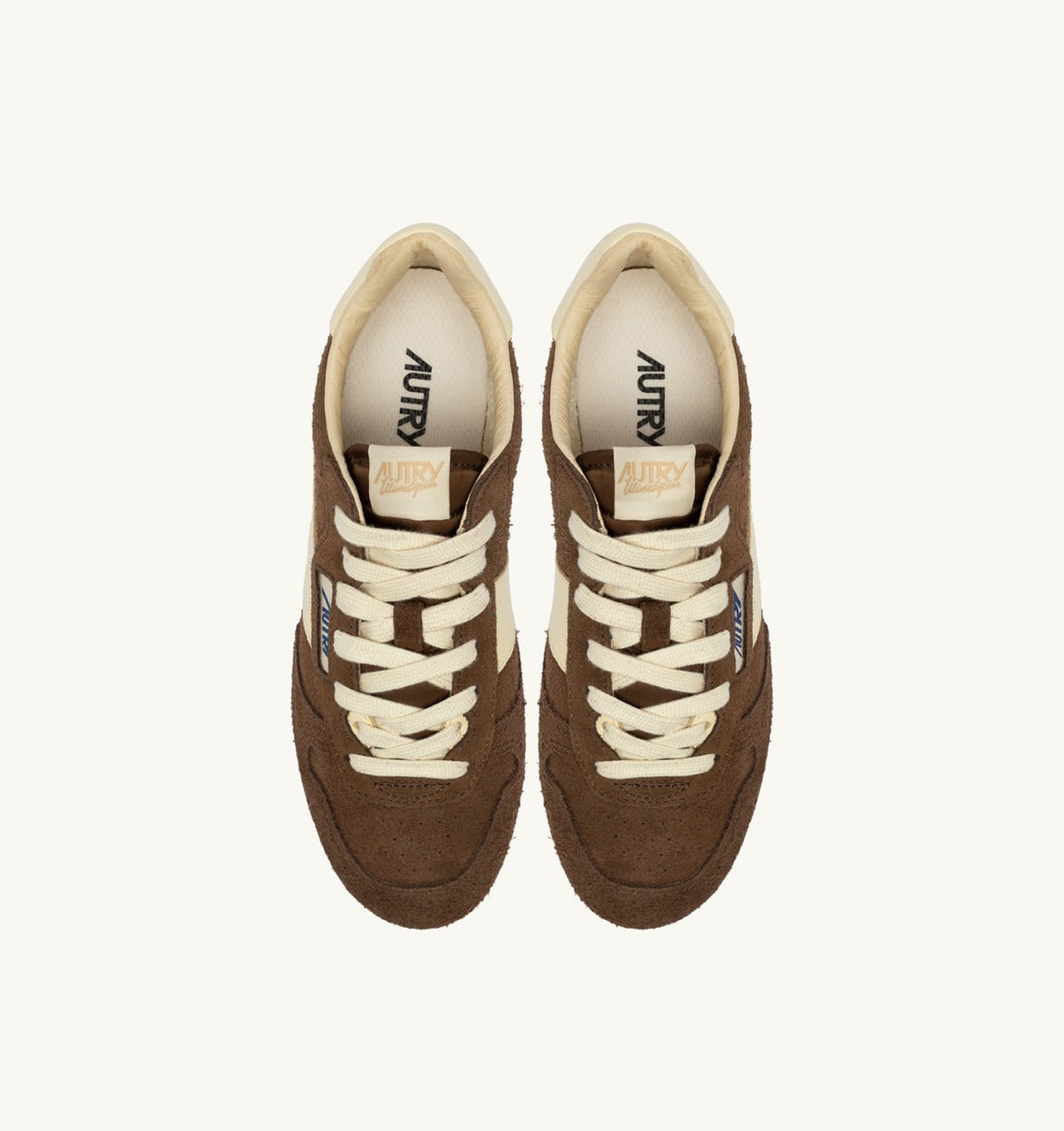 AUTRY Woman WINDSPIN SNEAKERS IN TUNDRA AND RUTABAGA SUEDE AND LEATHER