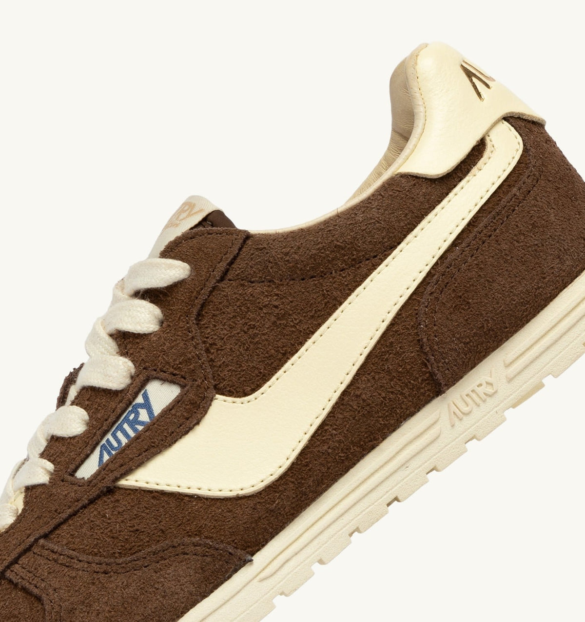 AUTRY Woman WINDSPIN SNEAKERS IN TUNDRA AND RUTABAGA SUEDE AND LEATHER