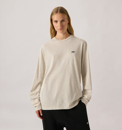 AUTRY Woman|Man LONG-SLEEVE EMBROIDERED LOGO TEE UNISEX