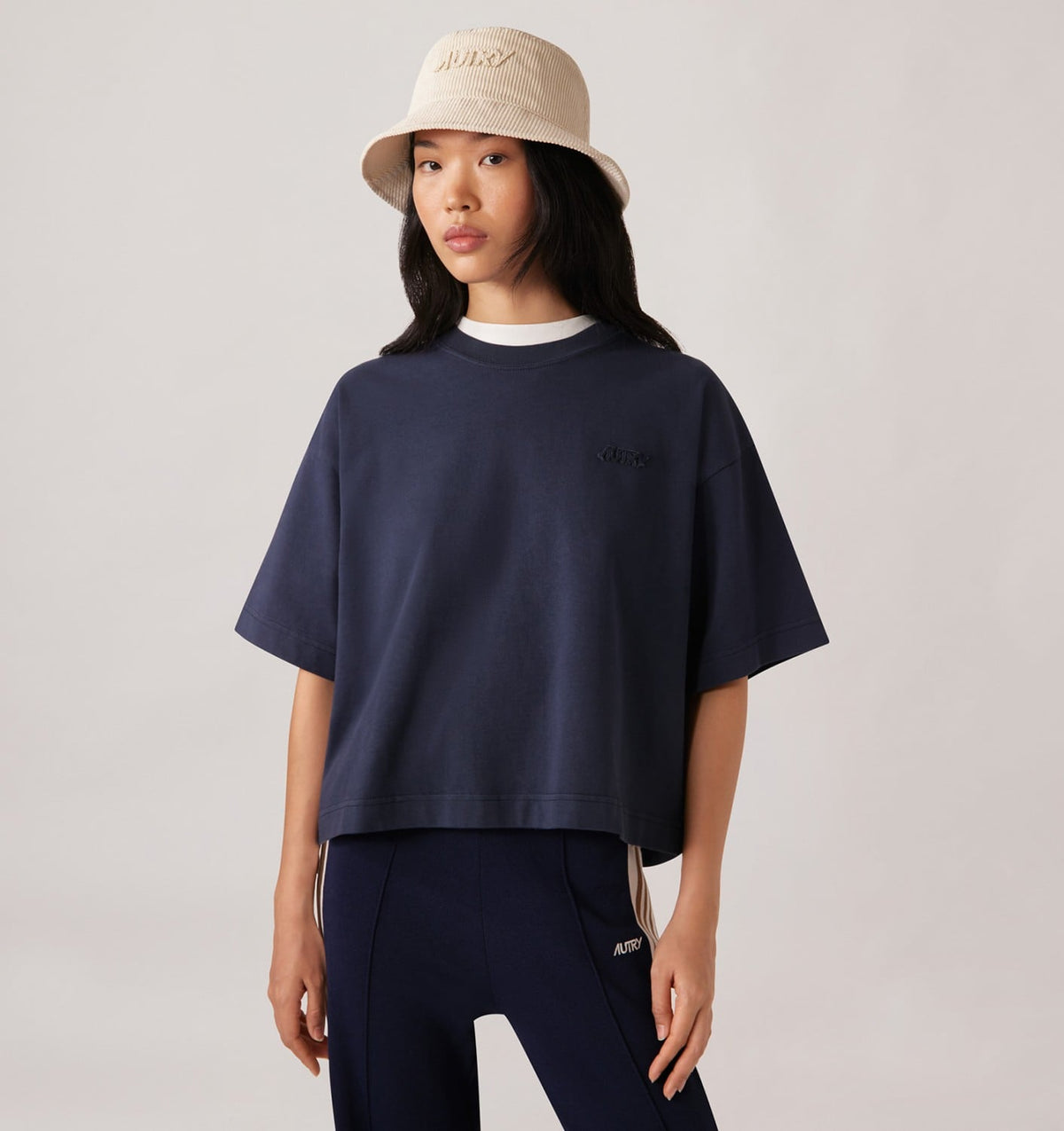 AUTRY Woman TONAL LOGO BOXY TEE WOMAN
