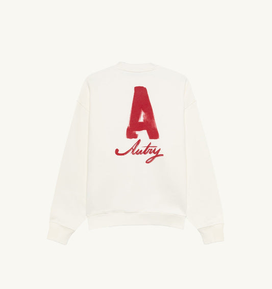 AUTRY Woman|Man HERITAGE SWEATSHIRT WITH WASHED EFFECT UNISEX