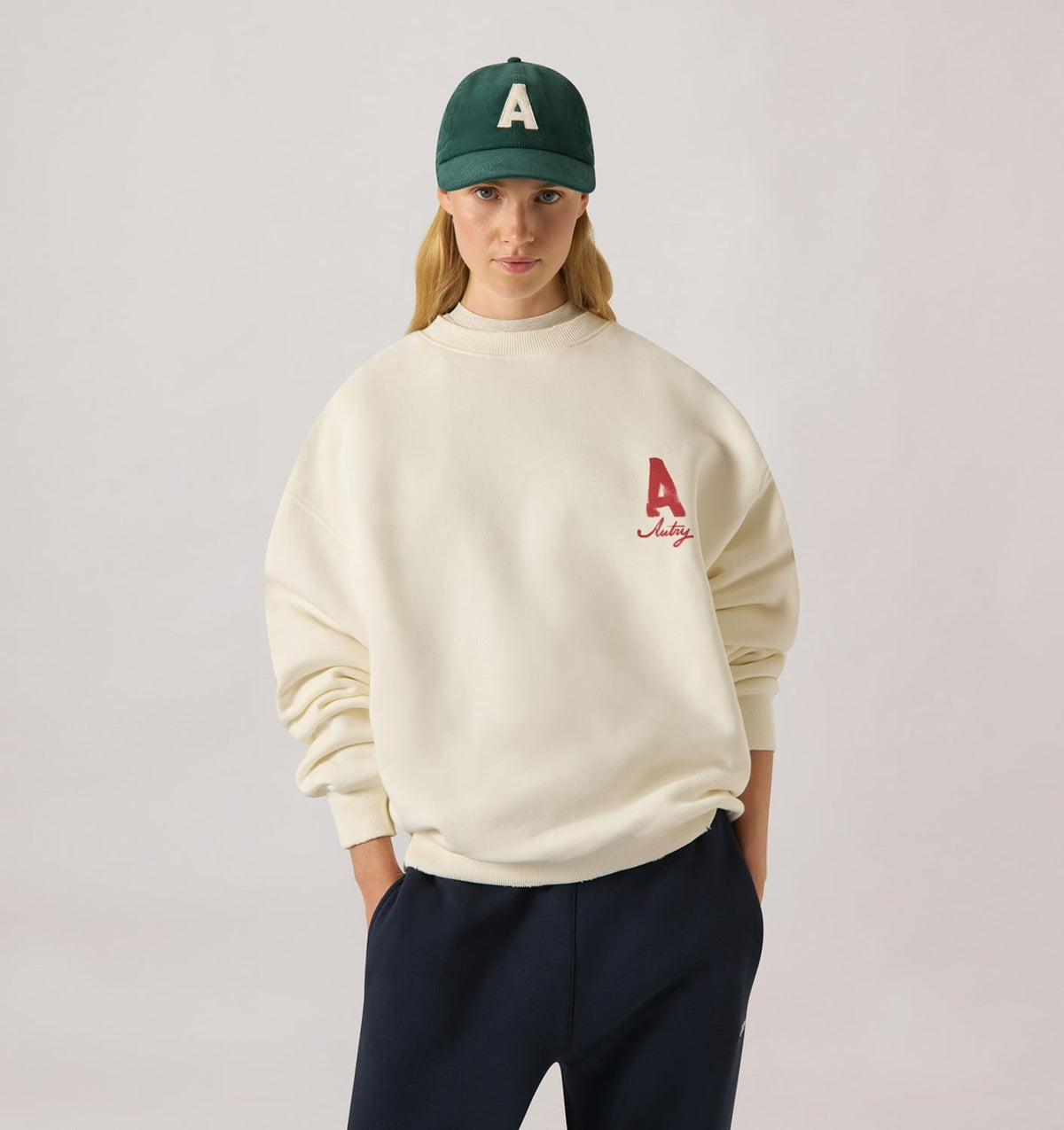 AUTRY Woman|Man HERITAGE SWEATSHIRT WITH WASHED EFFECT UNISEX
