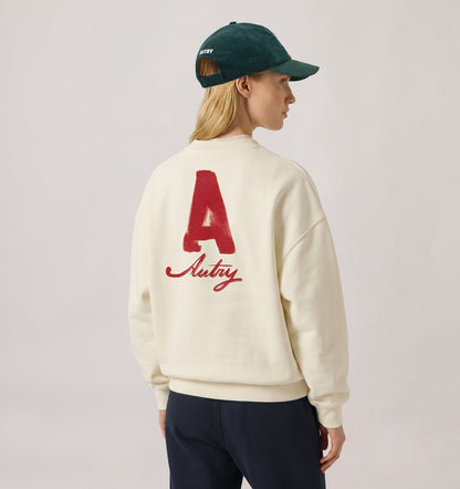 AUTRY Woman|Man HERITAGE SWEATSHIRT WITH WASHED EFFECT UNISEX