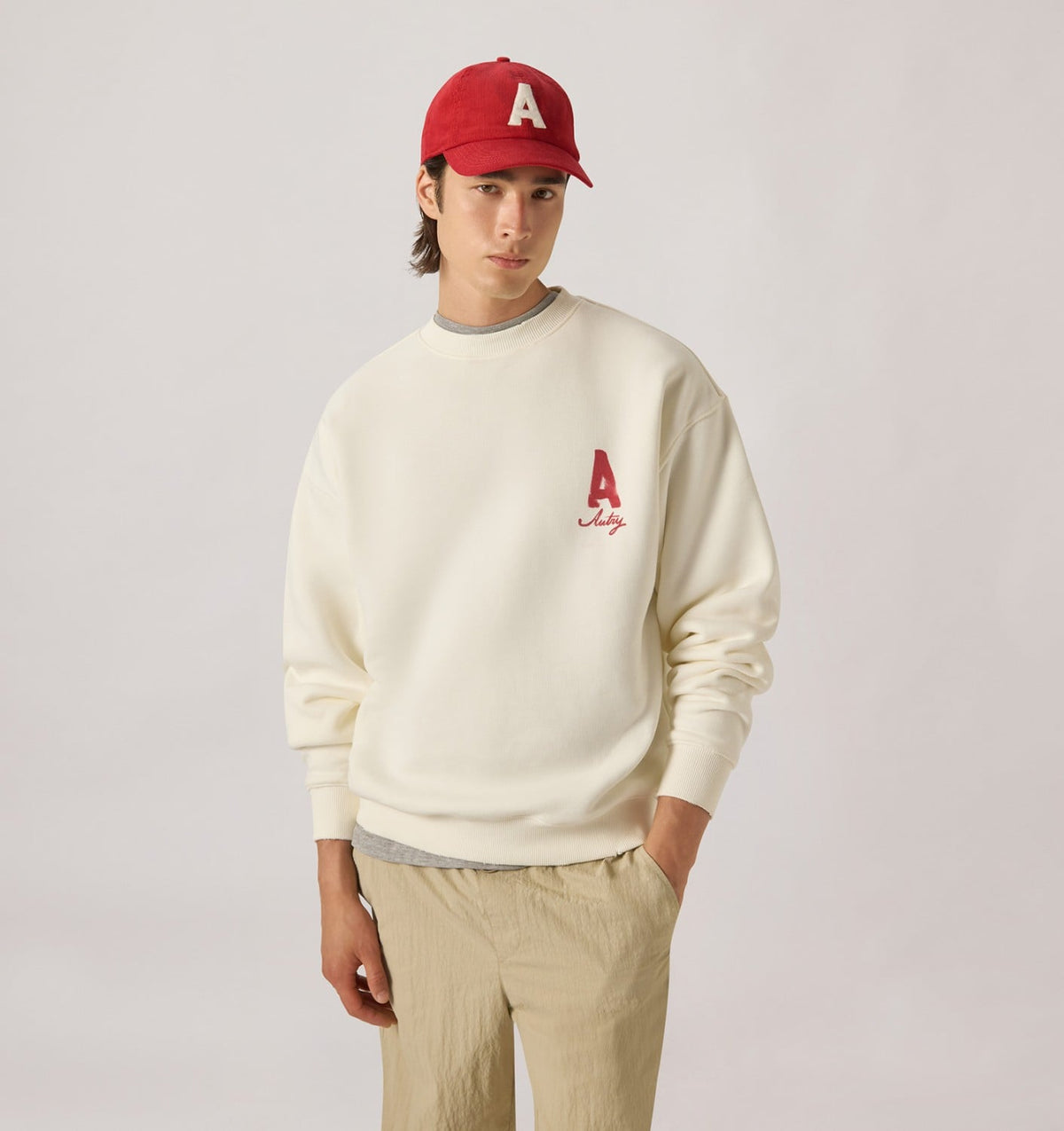 AUTRY Woman|Man HERITAGE SWEATSHIRT WITH WASHED EFFECT UNISEX