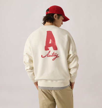 AUTRY Woman|Man HERITAGE SWEATSHIRT WITH WASHED EFFECT UNISEX