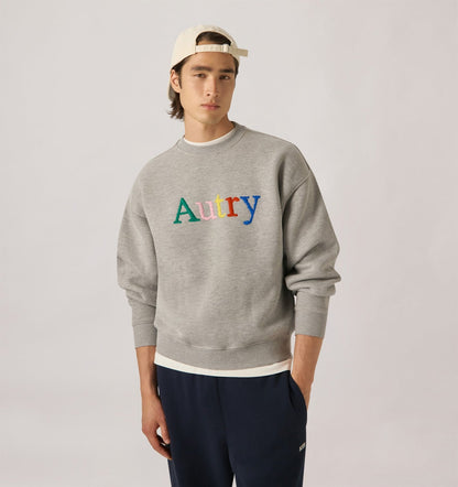 AUTRY Woman|Man SWEATSHIRT WITH MULTICOLOR LOGO UNISEX