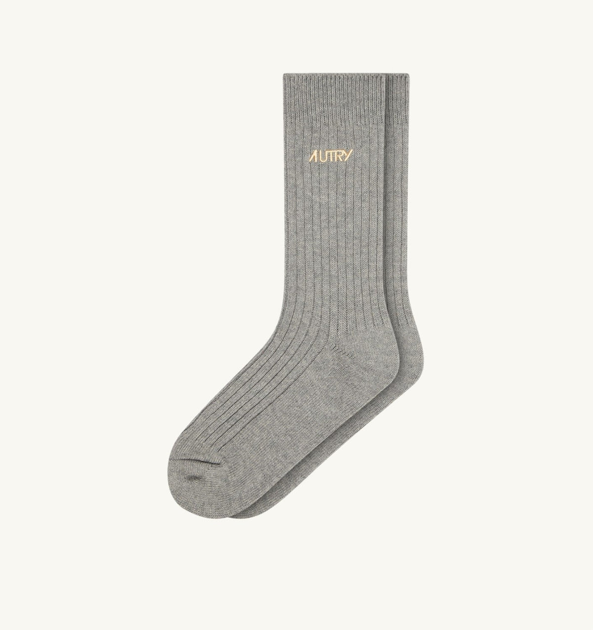 AUTRY Woman|Man RIBBED SOCKS WITH EMBROIDERED LOGO UNISEX