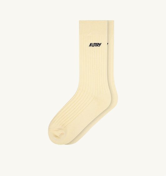 AUTRY Woman|Man RIBBED SOCKS WITH EMBROIDERED LOGO UNISEX