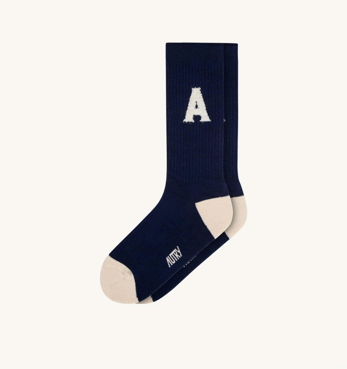 AUTRY Woman|Man RIBBED SOCKS WITH JACQUARD LOGO UNISEX