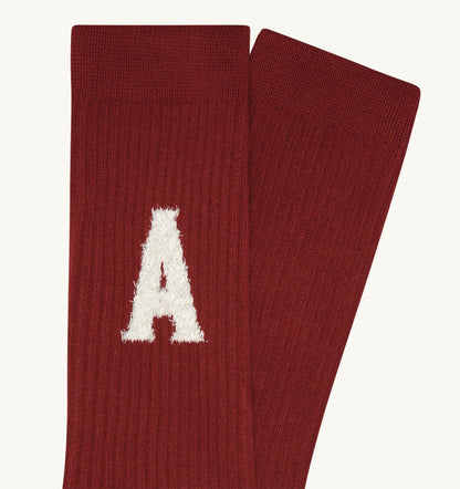 AUTRY Woman|Man RIBBED SOCKS WITH JACQUARD LOGO UNISEX
