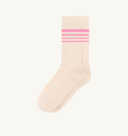 AUTRY Woman|Man JACQUARD STRIPED SOCKS WITH LOGO UNISEX