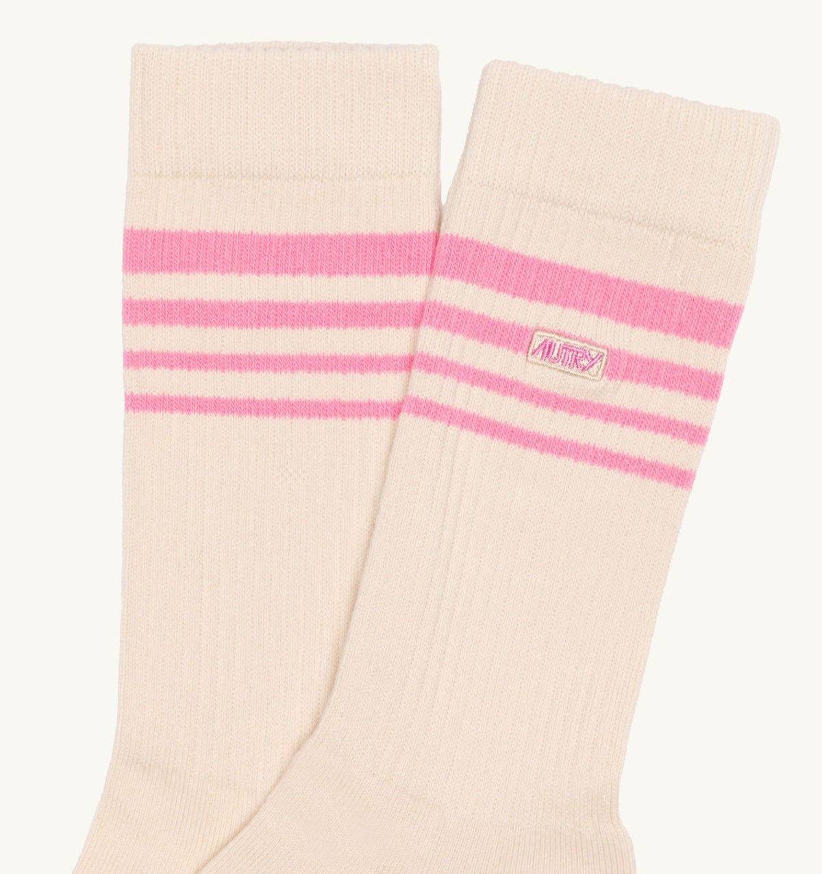 AUTRY Woman|Man JACQUARD STRIPED SOCKS WITH LOGO UNISEX
