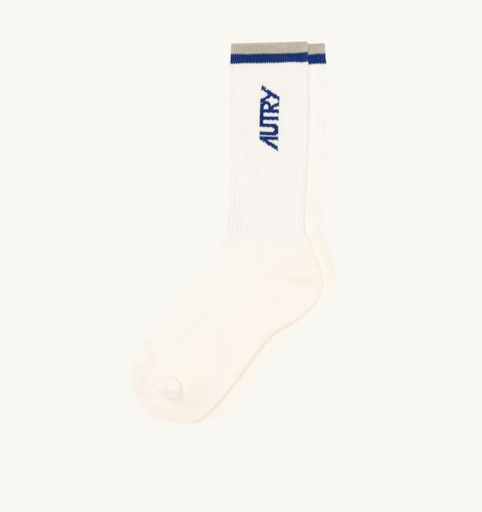 AUTRY Woman|Man JACQUARD STRIPED SOCKS WITH LOGO UNISEX