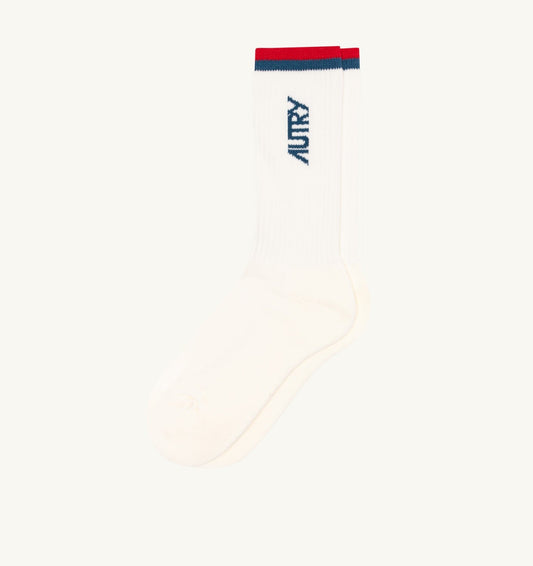 AUTRY Woman|Man JACQUARD STRIPED SOCKS WITH LOGO UNISEX